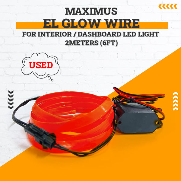 Used Maximus EL Glow Wire for Interior / Dashboard LED Light 2Meters (6ft)