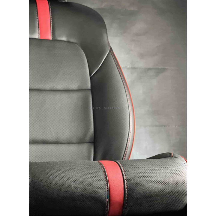 Honda City Type R Black Red Seat Covers - Model 2021-2022