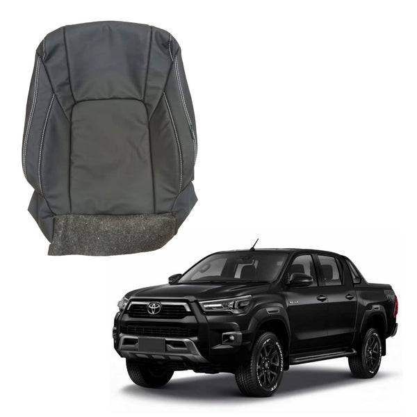 Toyota Hilux Revo / Rocco Seat Covers Genuine Design Black - Model 2016-2024