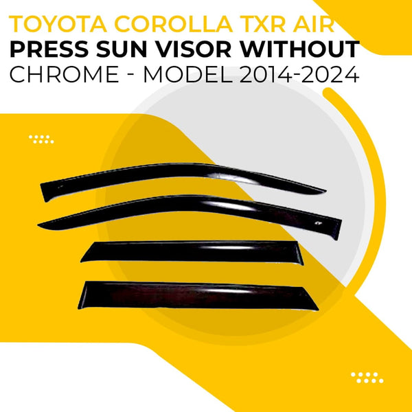 Toyota Corolla Maximus TXR Air Press SunVisor Without Chrome 2014-2024