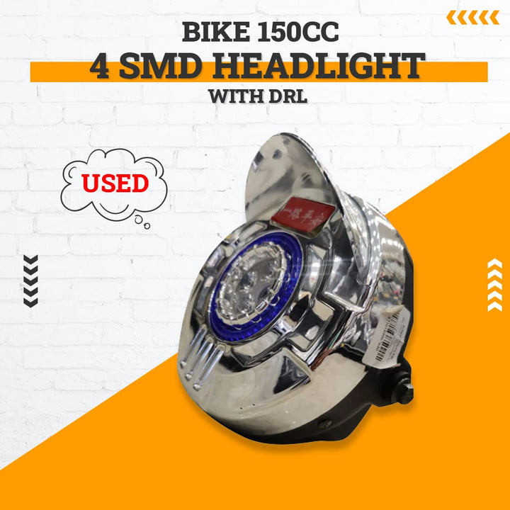 Used Bike 150cc 4 SMD Headlight With DRL