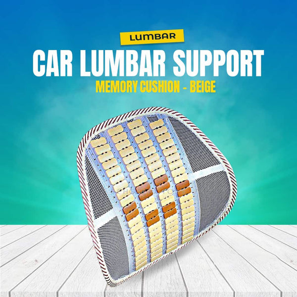 Car Lumbar Support Memory Cushion - Beige