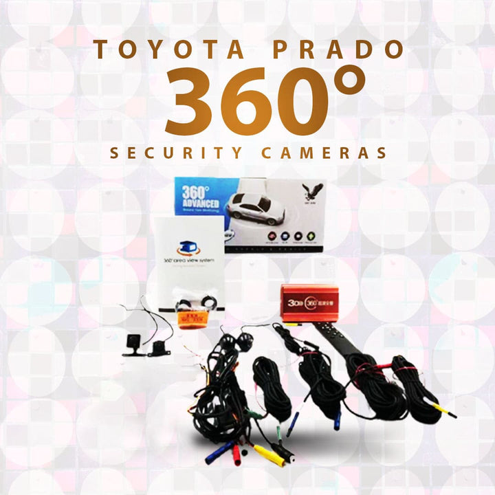 Toyota Prado 360 Degree Security Cameras 4 Pieces - Model 2009-2021