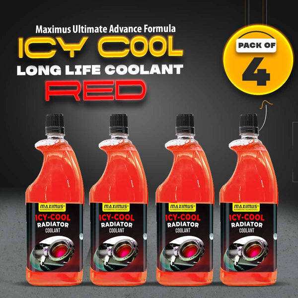 Maximus Ultimate Advance Formula ICY Cool Long Life Coolant Red Pack Of Four