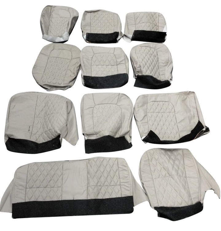 Used Honda BRV Diamond Design Seat Covers Beige 11 PCS