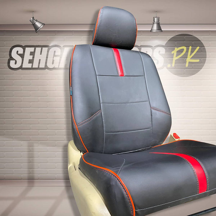 Honda City Type R Black Red Seat Covers - Model 2009-2021