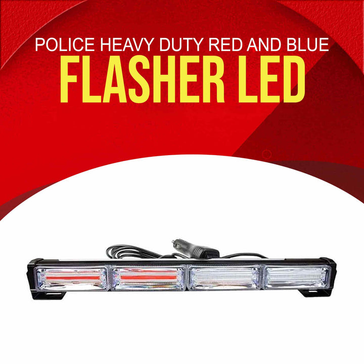 Police Heavy Duty Red And Blue Flasher LED Light - Multifunctional (40mm x 375mm)