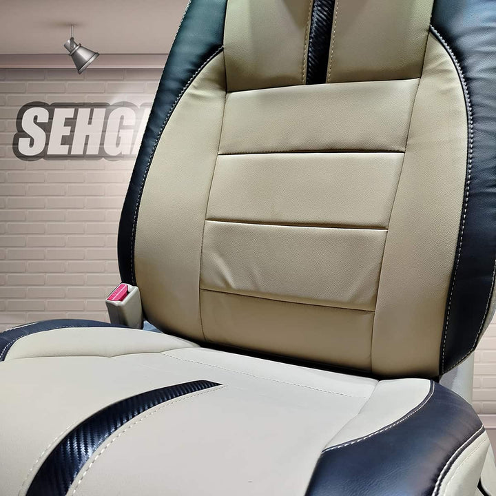 Honda Civic Type R Beige Black Seat Covers - Model 2006-2012