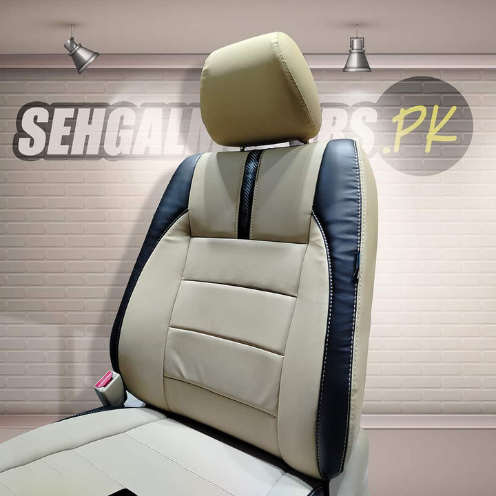 Honda Civic Type R Beige Black Seat Covers - Model 2006-2012