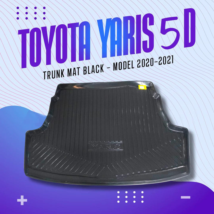 Toyota Yaris 5D Trunk Mat Black - Model 2020-2021