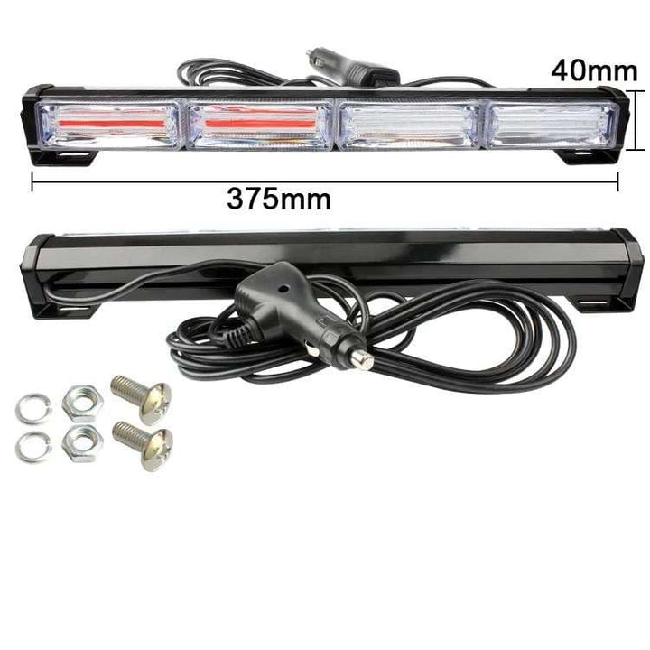 Police Heavy Duty Red And Blue Flasher LED Light - Multifunctional (40mm x 375mm)