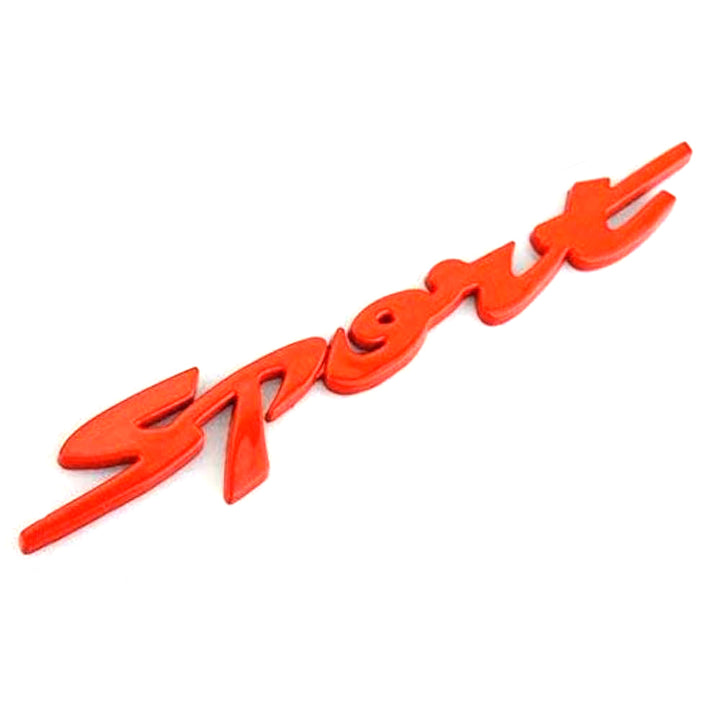 3D Sports Logo Emblem Red - Each