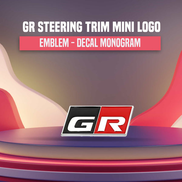 GR Steering Trim Mini Logo Emblem