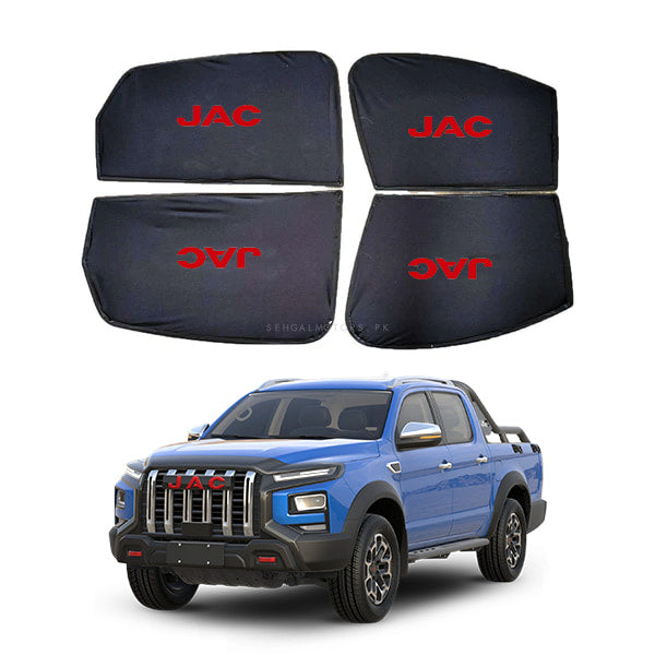 JAC T9 Hunter Foldable & Flexible Side Sunshade With Logo - Model 2021-2025