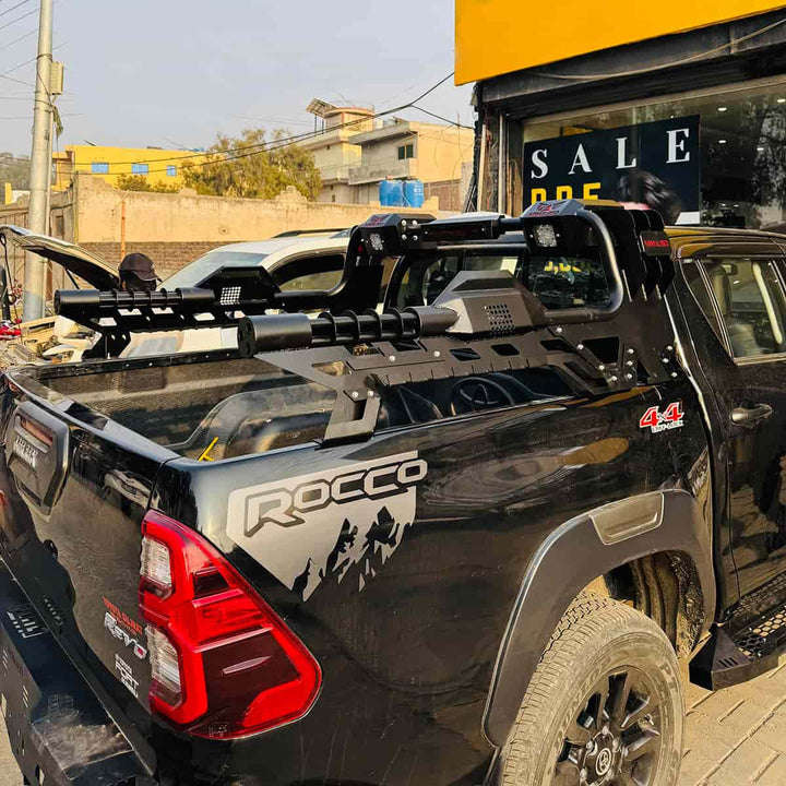 Toyota Hilux Revo/Rocco Machine Gun Style Bazooka Roll Bar 2016-2023