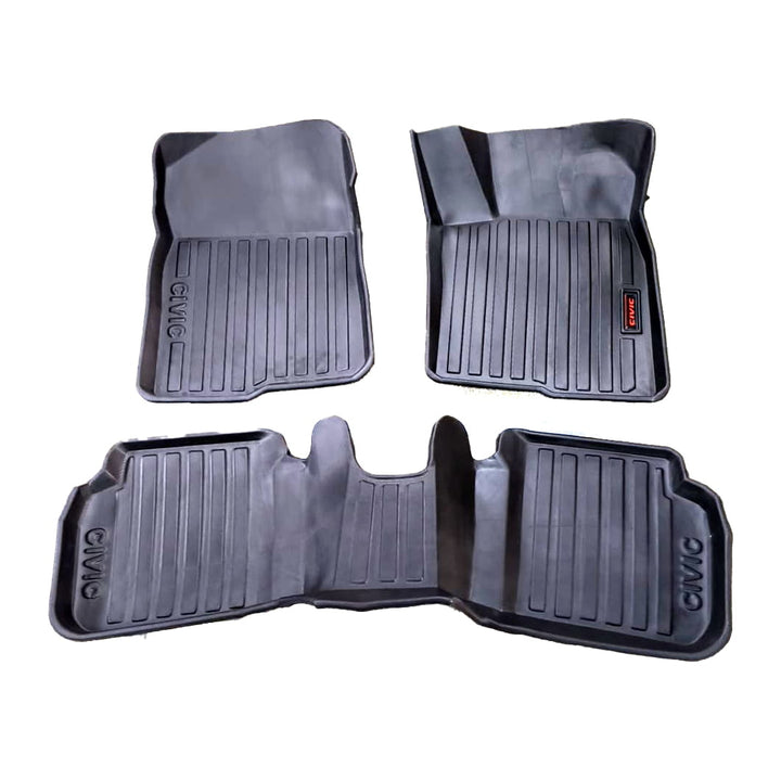Honda Civic TPE Floor Mat Black 3 Pcs