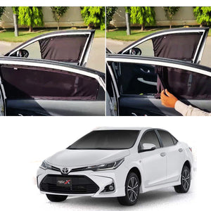 Toyota Corolla Custom Fit Retractable Curtains 2014-2024 - Sun Shade- Parda