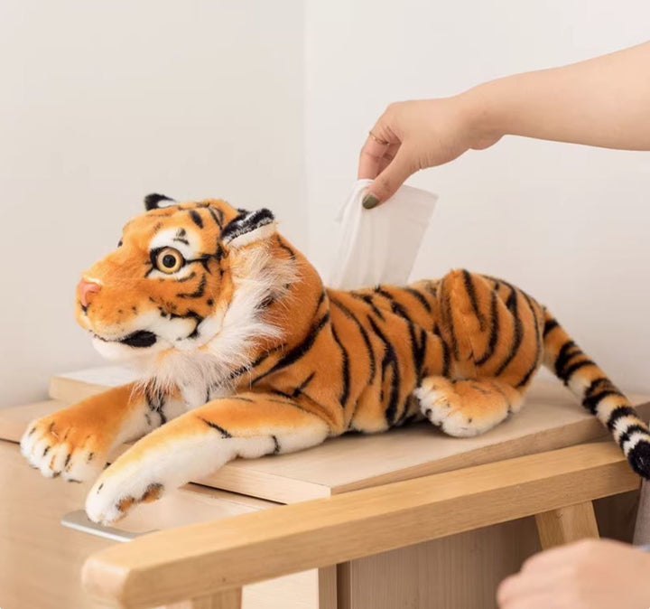 Tiger Style Fancy Dashboard Tissue Box Cover