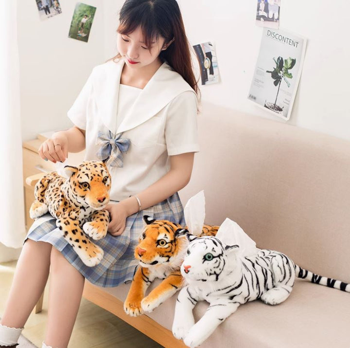 Tiger Style Fancy Dashboard Tissue Box Cover