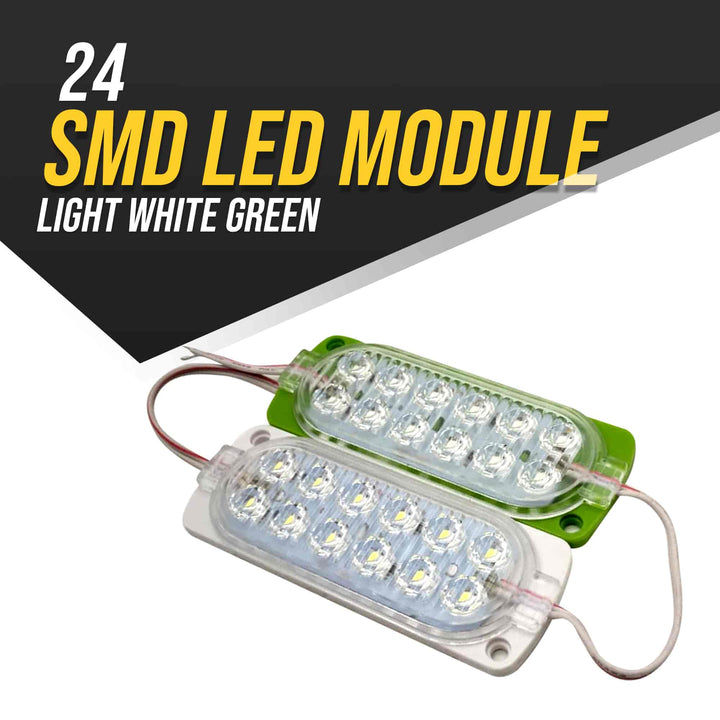 24 SMD LED Module Light White Green