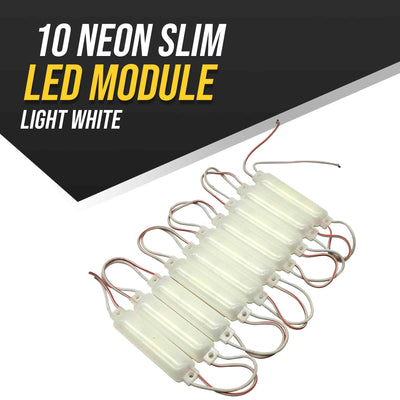 10 Neon Slim LED Module Light White