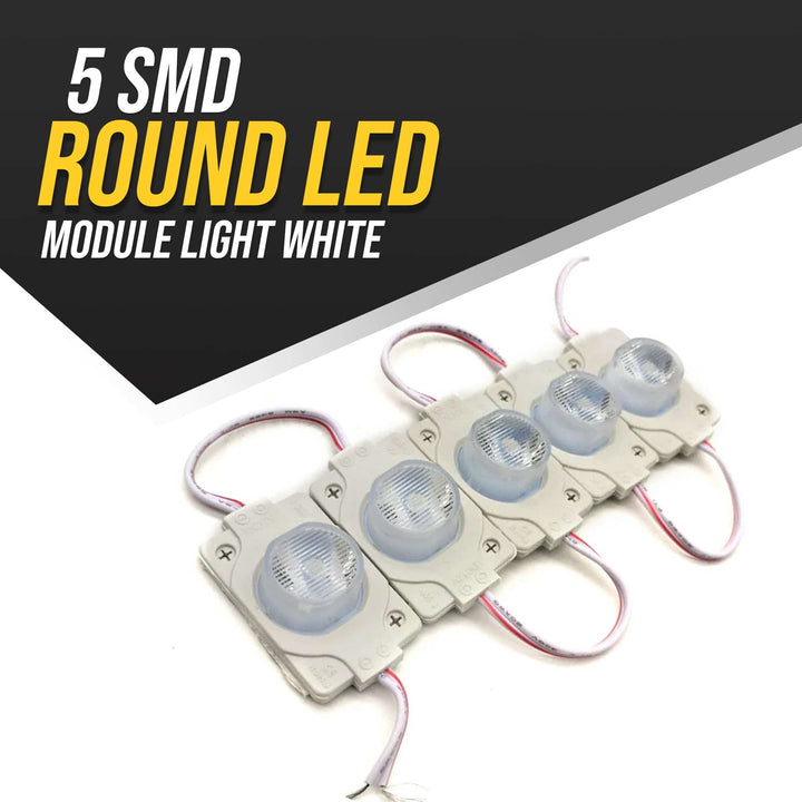 5 SMD Round LED Module Light White