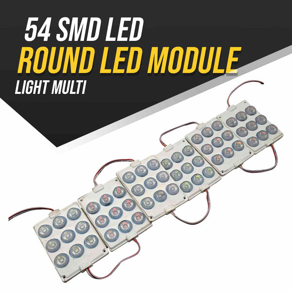 54 SMD Round LED Module Light Multi