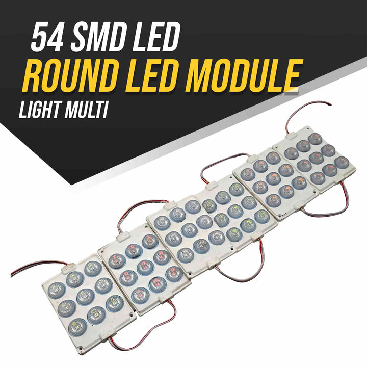 54 SMD Round LED Module Light Multi