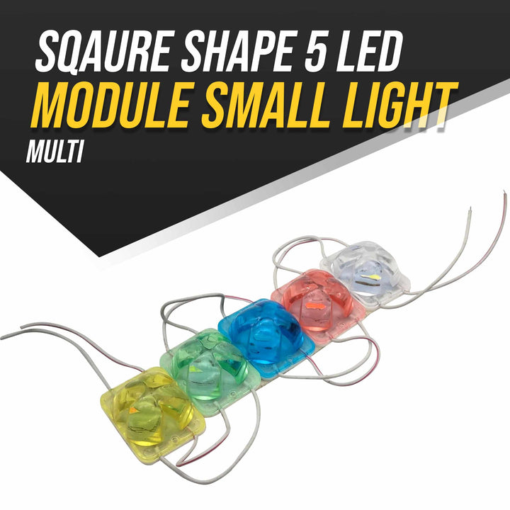 Sqaure Shape 5 LED Module Small Light Multi