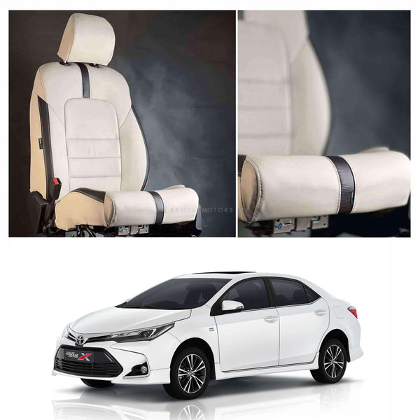 Toyota Corolla Grande Seat Cover Type R Audi Beige For 2014 - 2021