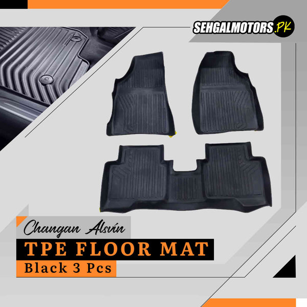 Changan Alsvin TPE Floor Mat Black 3 Pcs