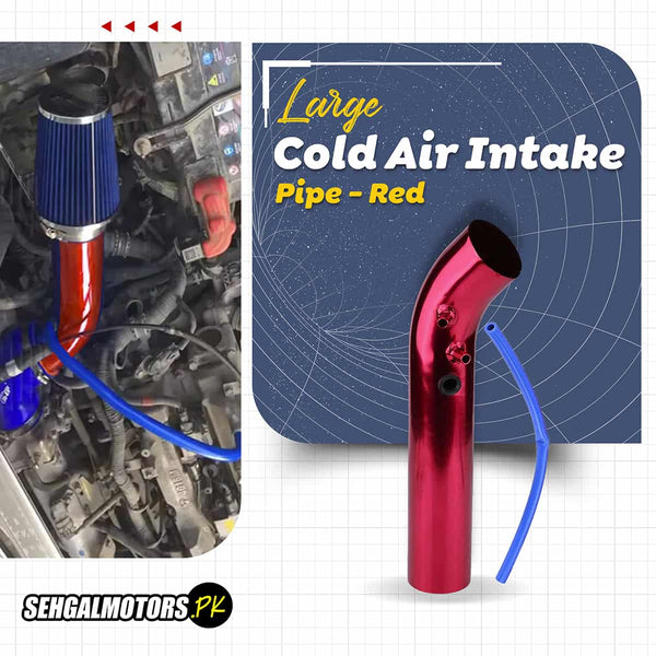 Cold Air Intake Pipe Large Red