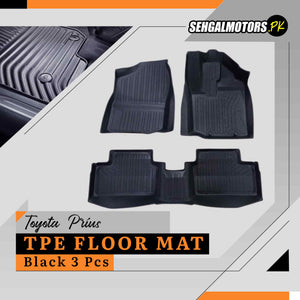 Toyota Raize TPE Floor Mats Black 3 Pcs 2024 - 2025