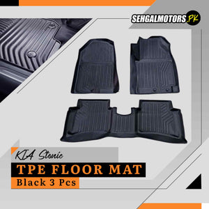 KIA Stonic TPE Floor Mats Black 3 Pcs 2021 - 2025