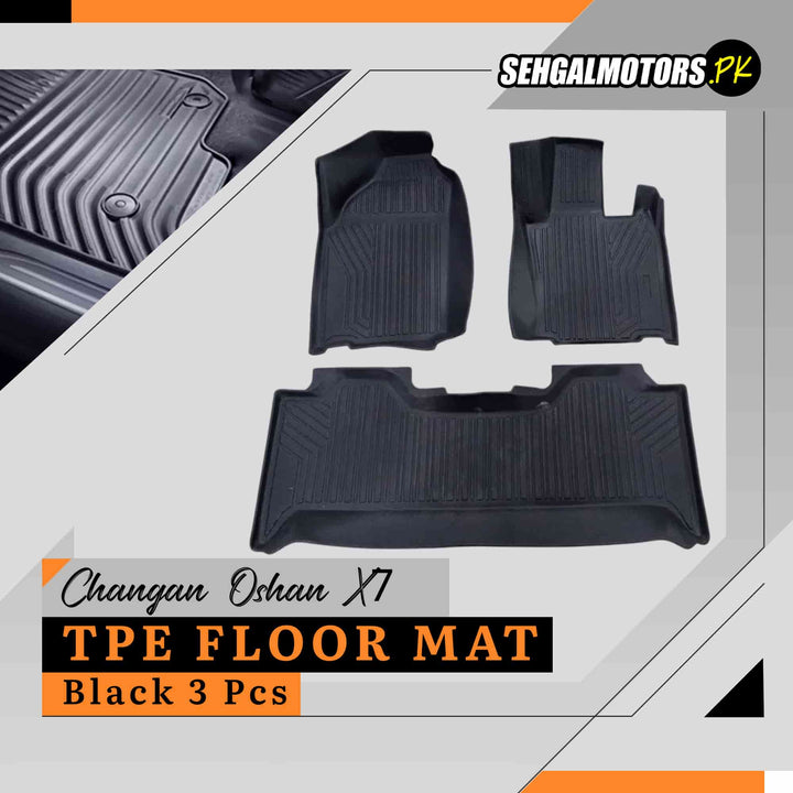 Changan Oshan X7 TPE Floor Mat Black 3 Pcs
