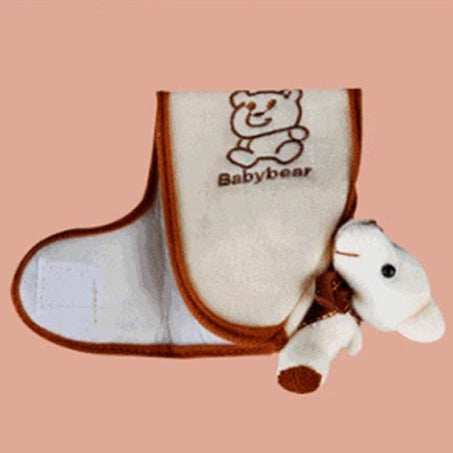 Bear Stuff Toy Handbrake Cover Beige