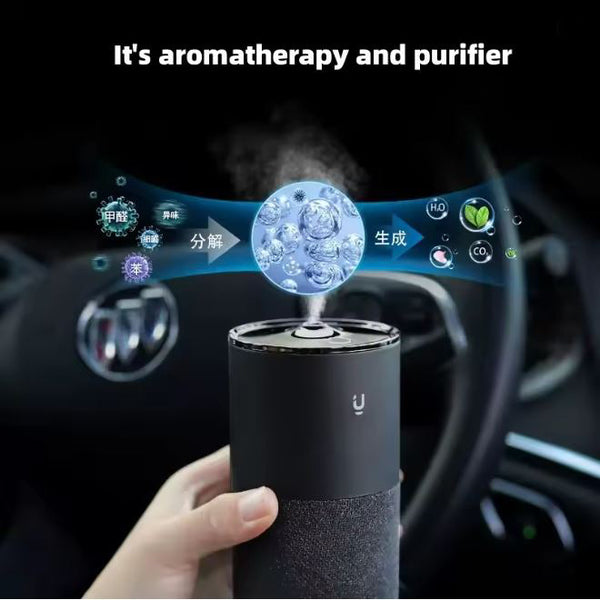 Car Electronic Incense Burner Auto Air Diffuser Aroma Fragrance Black 