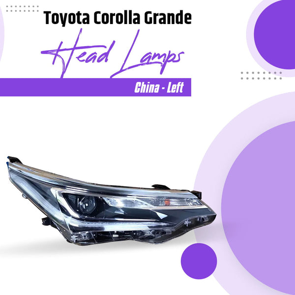 Toyota Corolla Grande Headlamps Left 2017-2022