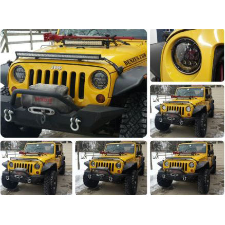 Jeep Smoke Headlights / Head Lamps with Builtin Projectors - Each