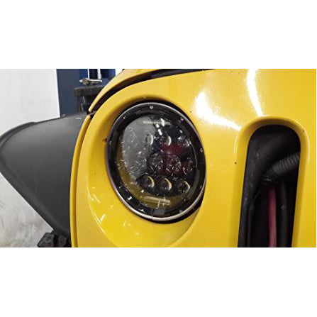 Jeep Smoke Headlights / Head Lamps with Builtin Projectors - Each