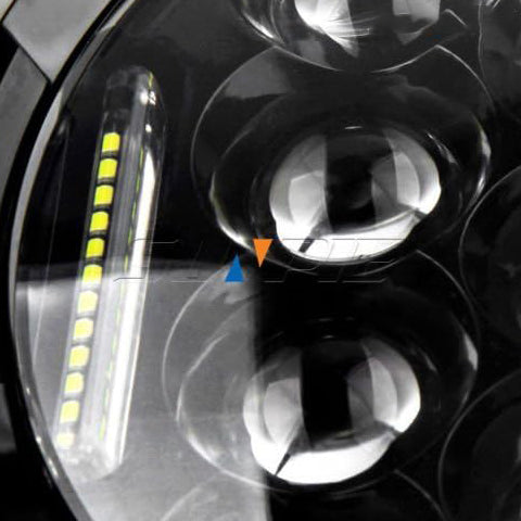 Jeep Smoke Headlights / Head Lamps with Builtin Projectors - Each