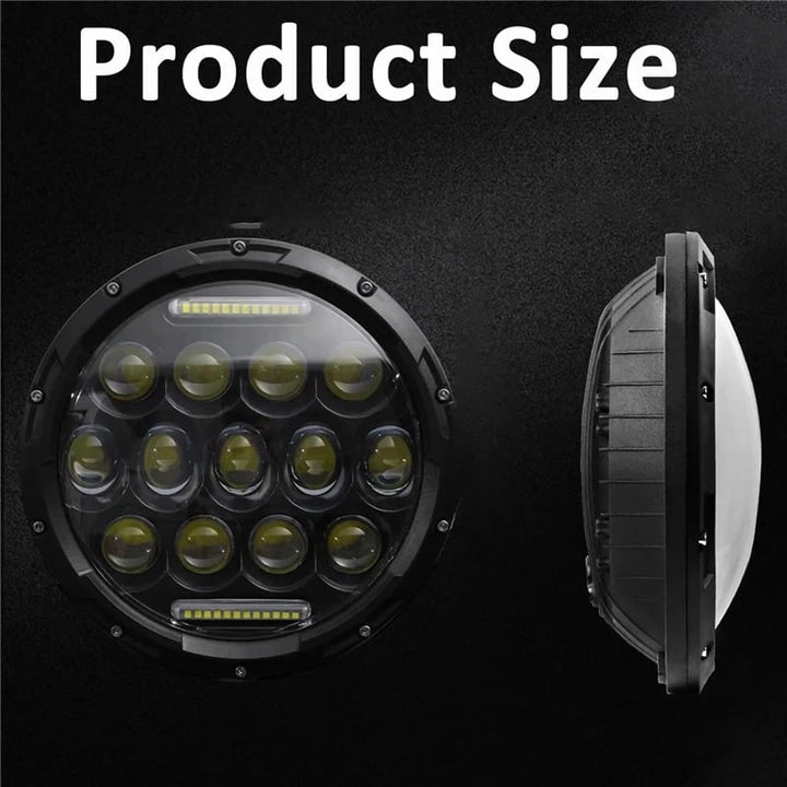 Jeep Smoke Headlights / Head Lamps with Builtin Projectors - Each