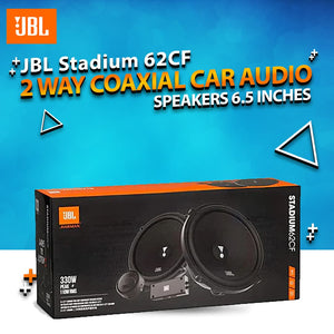 JBL Stadium 62CF 2 Way Coaxial Car Audio Speakers 6.5 Inches - 330W - Genuine (Set of 2)