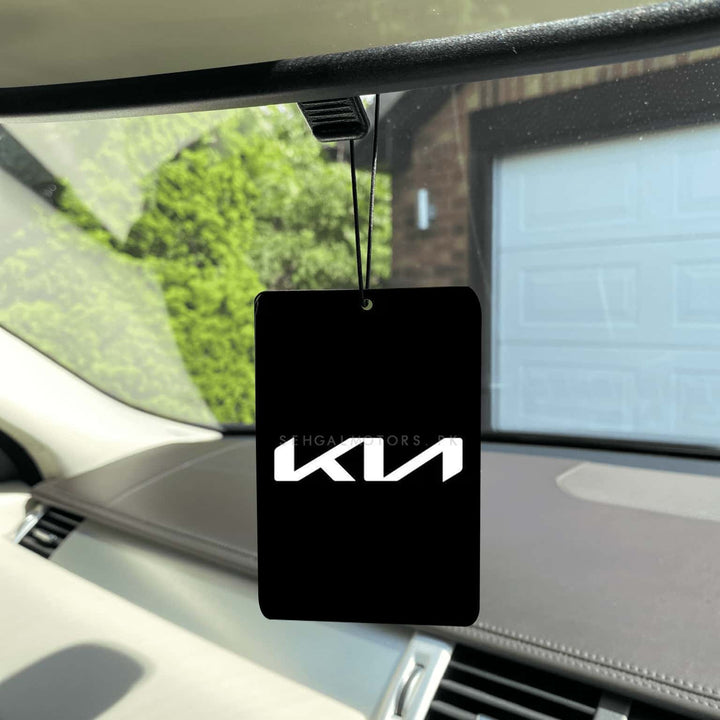 KIA Car Branded Perfume Card Hanging Car Fresheners - Black