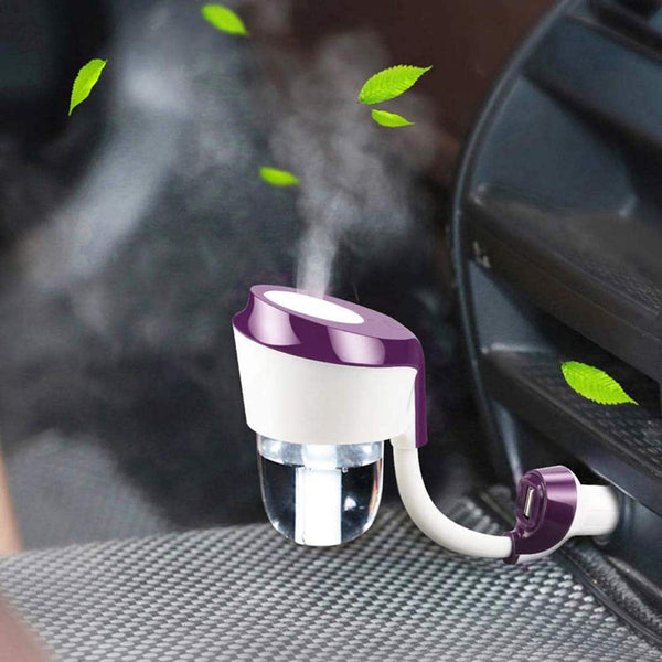 Car Humidifier with USB Mobile Charger Multi Color