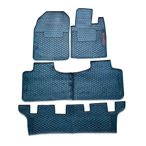 Changan Oshan X7 7 Seater PVC Rubber Floor Mat Black 4 Pcs 2022 - 2025 - Mix Design - Foot Mat For Car