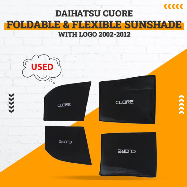 Used Daihatsu Cuore Foldable & Flexible Sunshade With Logo