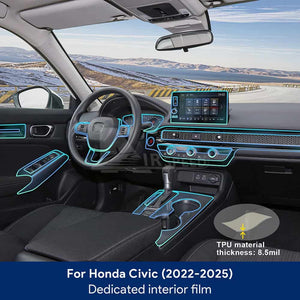 Honda Civic Interior PPF TPU 2022 - 2026 - Paint Protection Film