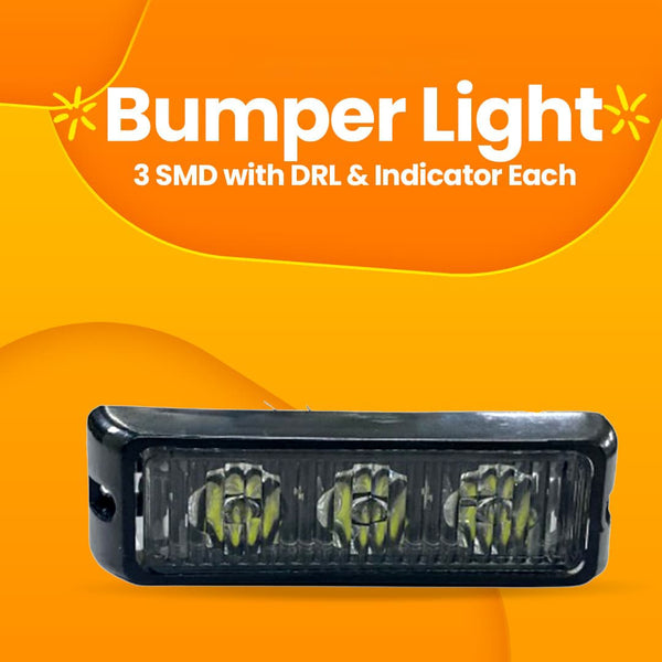 Bumper Light – 3 SMD with DRL & Indicator Each