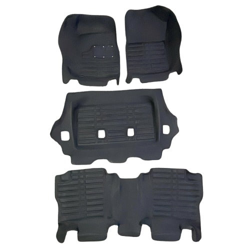 Toyota Fortuner 5D Custom Floor Mat 4 Pcs Black - Model 2016-2021